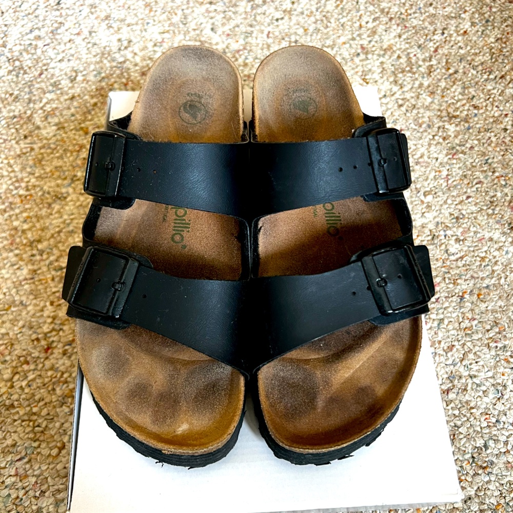 Birkenstock/Papillio Arizona Grooved, platform sandal, size 41.